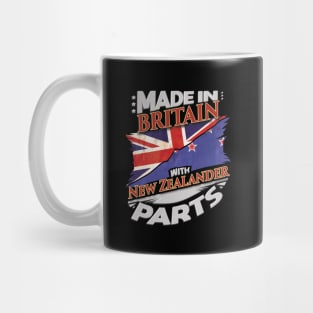 Made In Britain With New Zealander Parts - Gift for New Zealander From New Zealand Mug